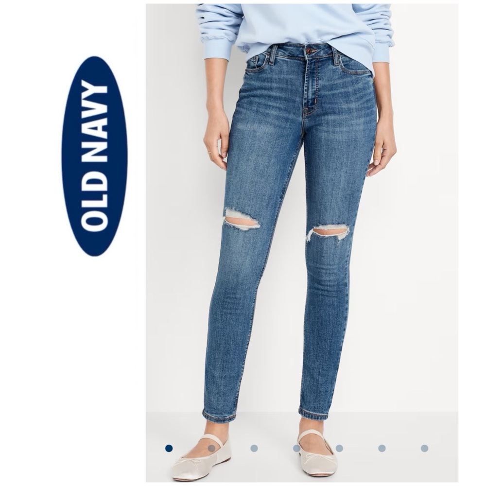 NWT Old Navy Rockstar Super Skinny High-Rise Jeans 14